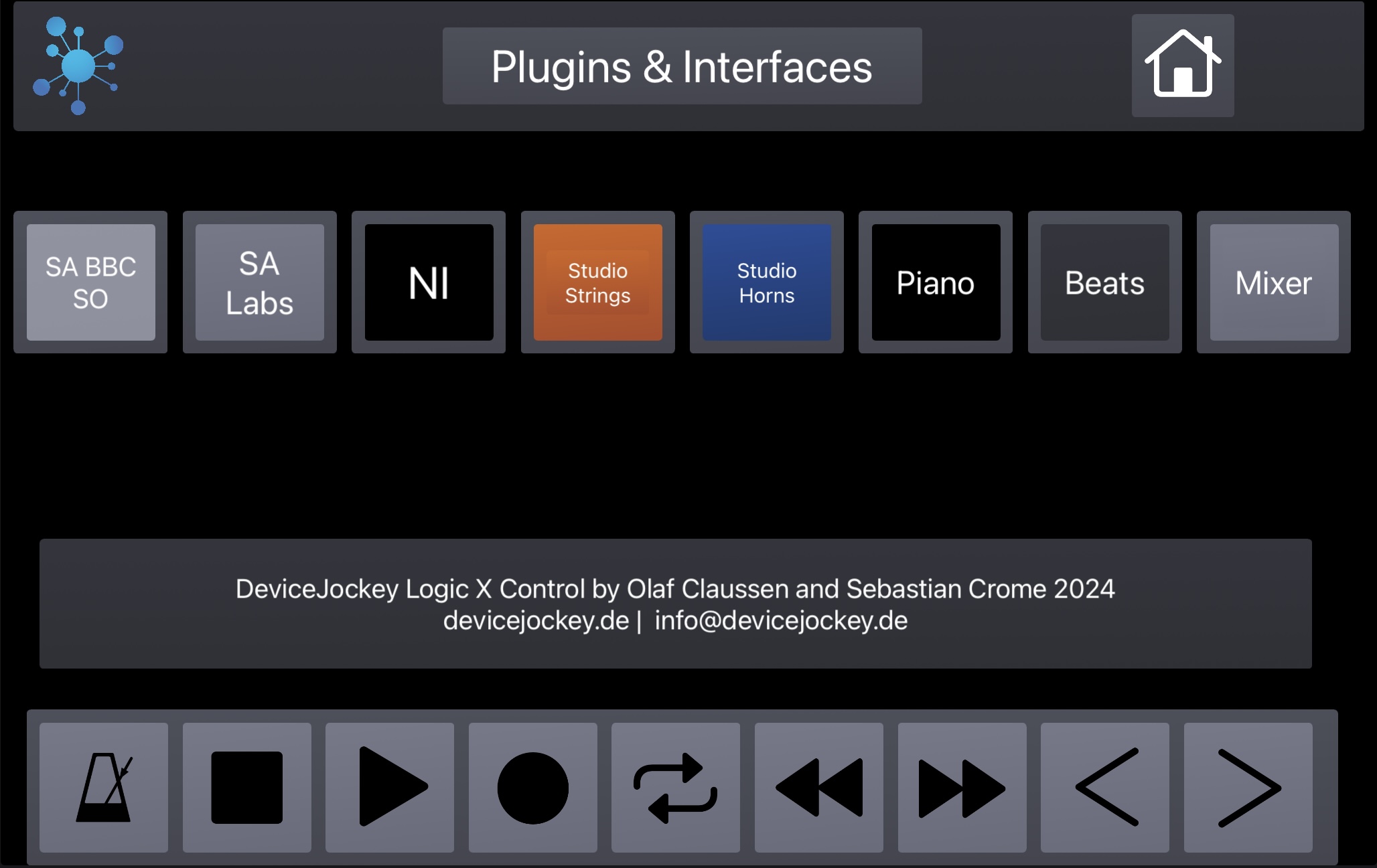 Panel 6 of the DeviceJockey DJ Logic X Control scene