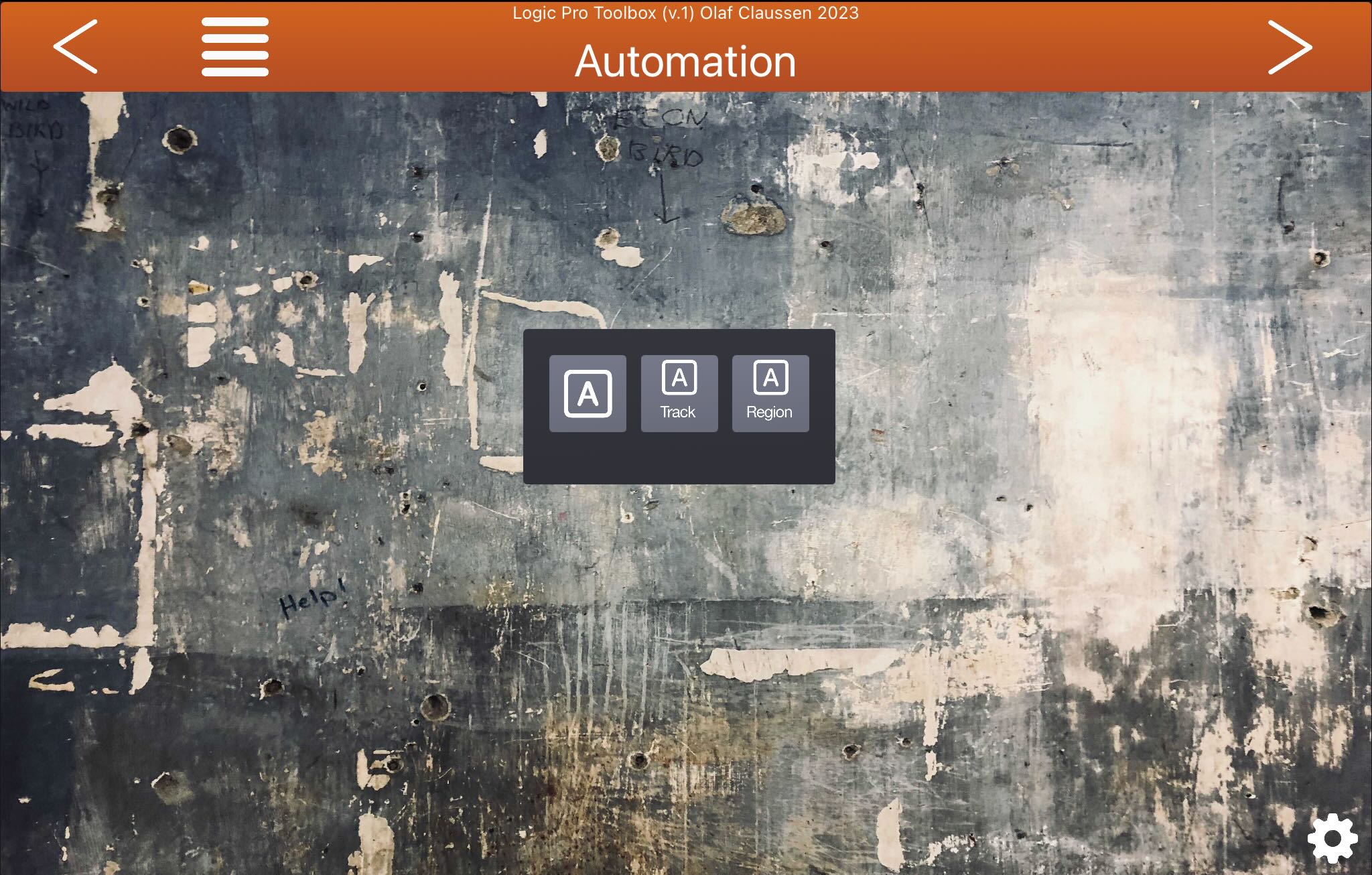 Logic Pro Toolbox Automation panel