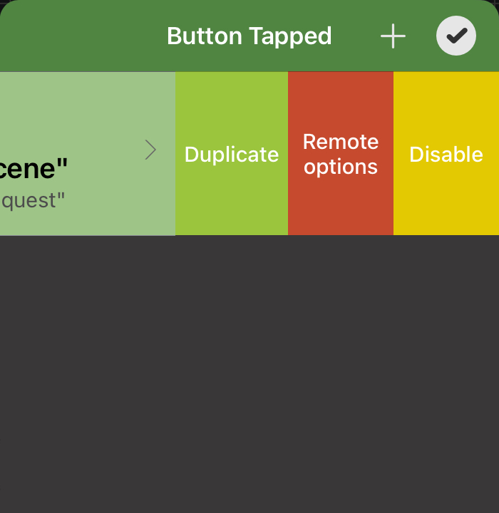 DeviceJockey Command list with Remote Options shown