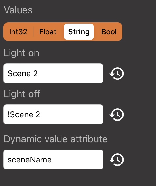 OBS Range Event settings for active scene feedback
