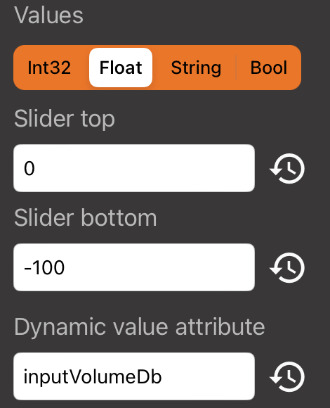 OBS Range Event settings for input volume feedback